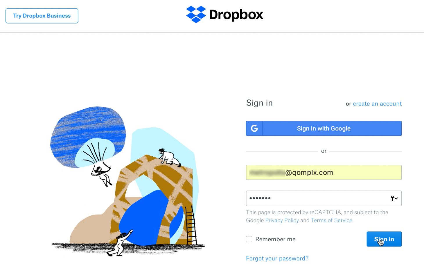 auth0 dropbox sign-in