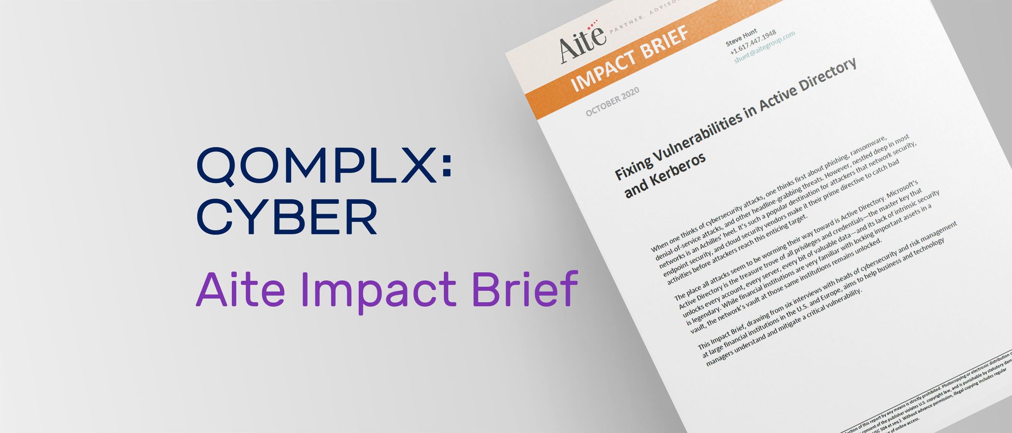 Aite Impact Brief: Fixing Vulnerabilities in Active Directory and Kerberos