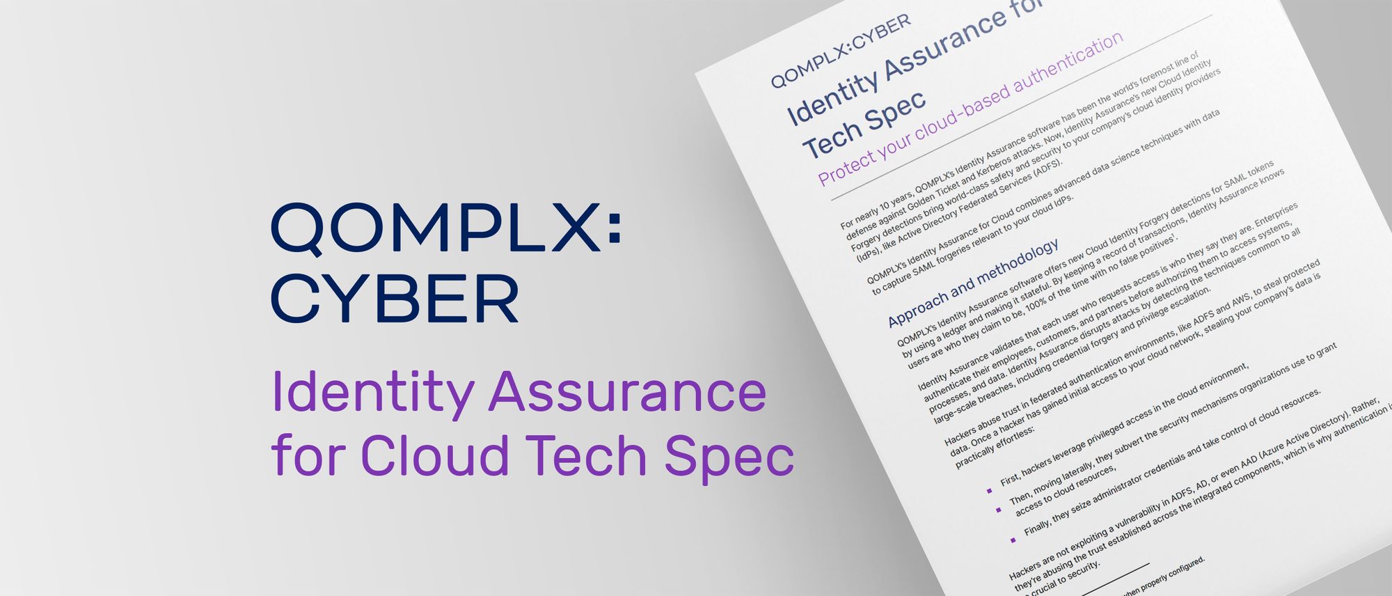 QOMPLX:CYBER Identity Assurance for Cloud Tech Spec