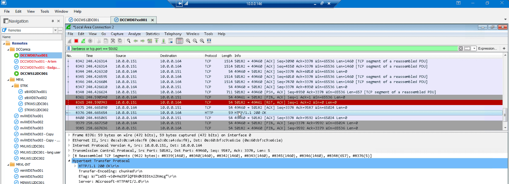 HTTP response