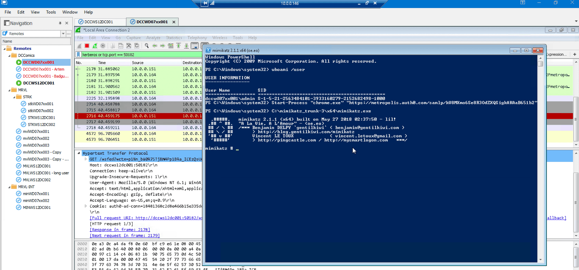 Mimikatz window