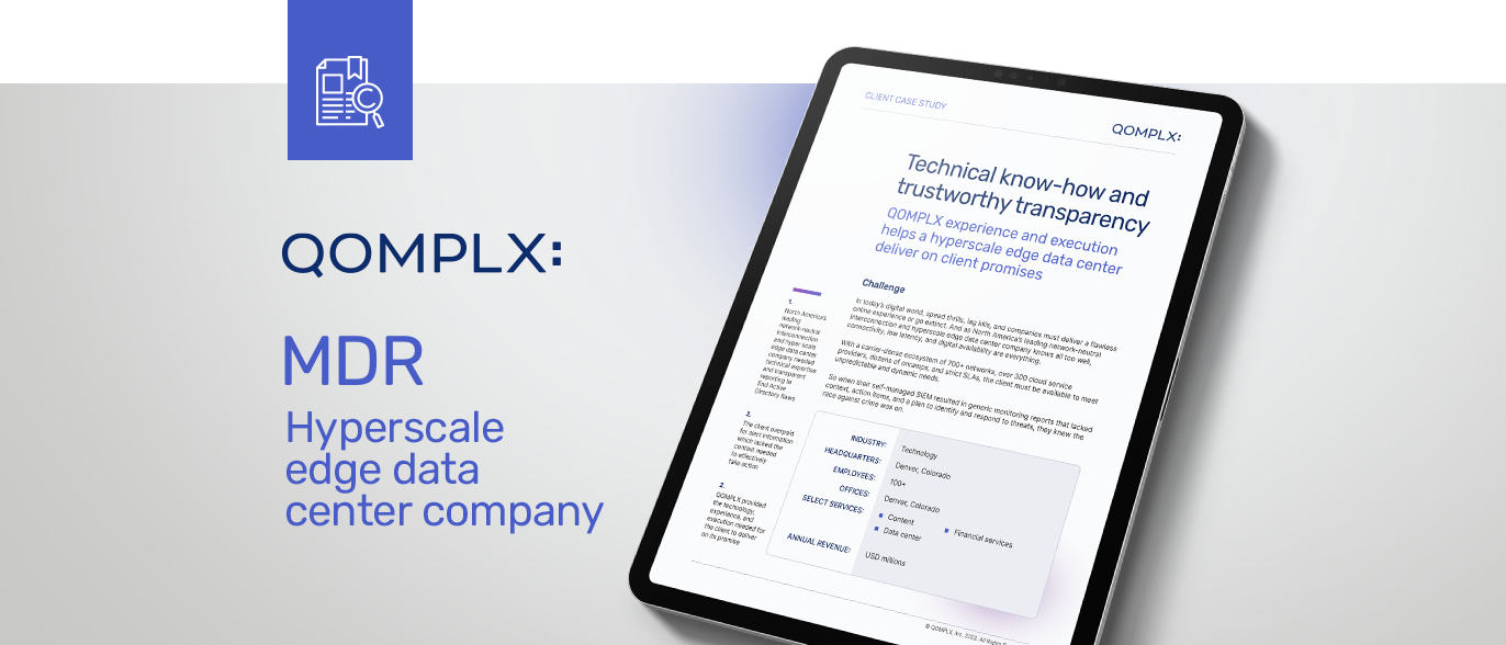 MDR hyperscale edge data center company case study