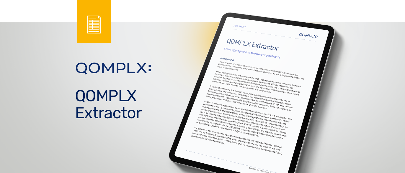 QOMPLX Extractor data sheet