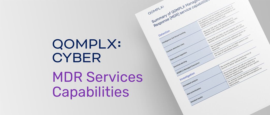 MDR Services Capabilities