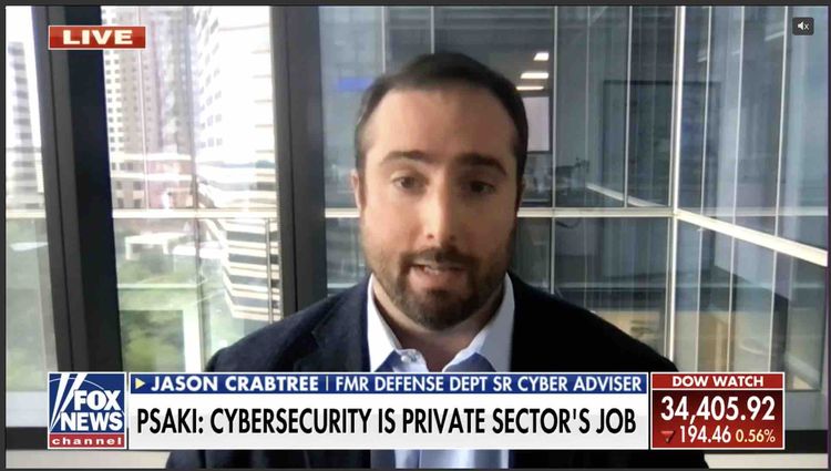 LIVE on FoxNews - Jason Crabtree Analyzes JBS Ransomware Attack