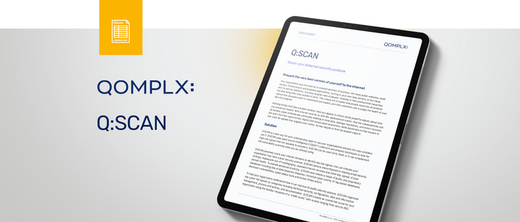 QOMPLX Q:SCAN data sheet