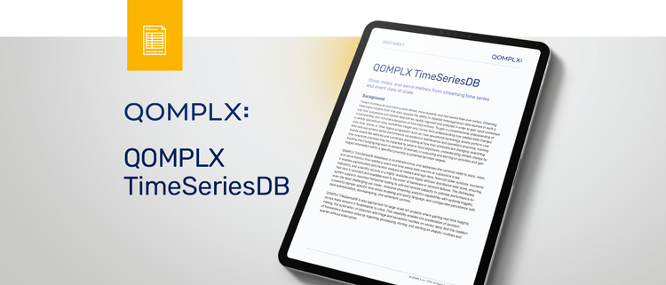 QOMPLX TimeSeriesDB data sheet